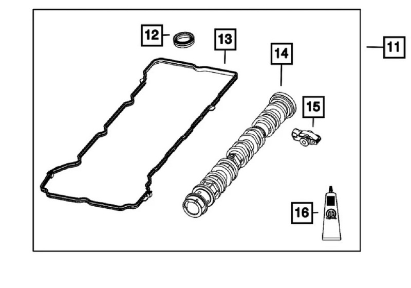 комплект для замены впускного распредвала правой гбц